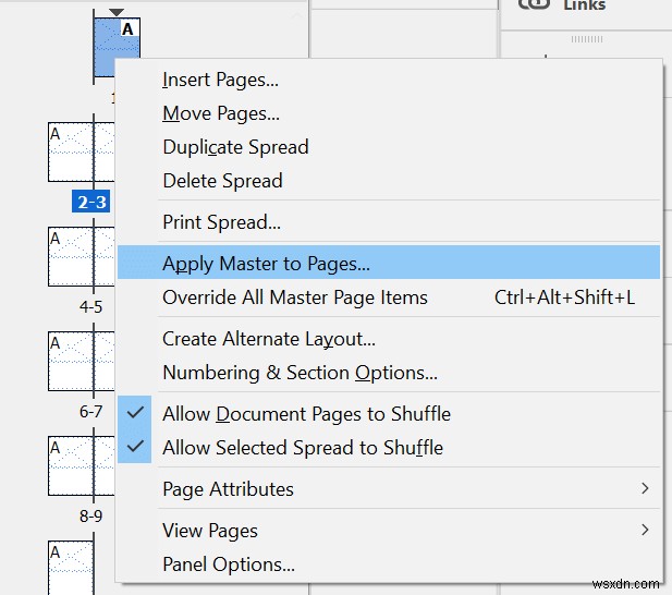 Cách thiết lập các trang chính trong Adobe InDesign CC 