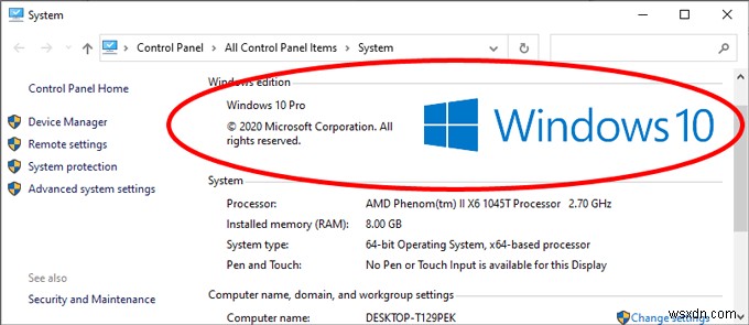 Làm thế nào để biết bạn đã cài đặt phiên bản Windows nào 