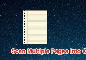 Cách quét nhiều trang vào một tệp PDF 