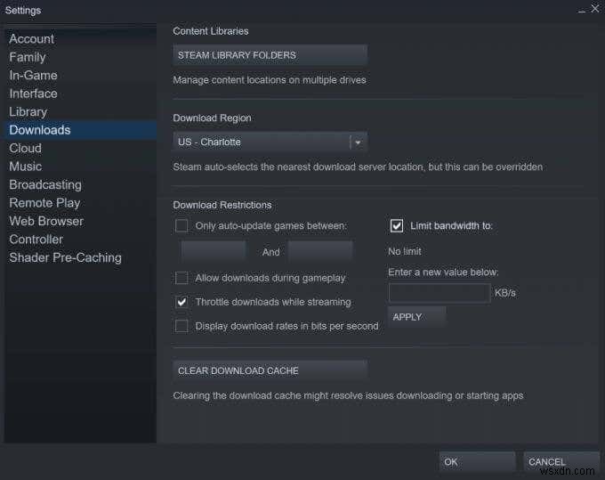 6 cách để tải xuống Steam nhanh hơn 