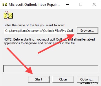 Cách sửa chữa tệp Outlook PST bị hỏng hoặc bị hỏng 