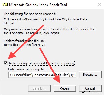 Cách sửa chữa tệp Outlook PST bị hỏng hoặc bị hỏng 