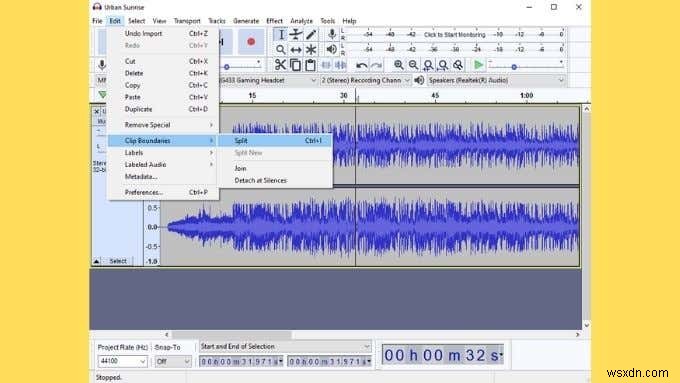 Cách tách âm thanh trong Audacity và các thủ thuật hữu ích khác 