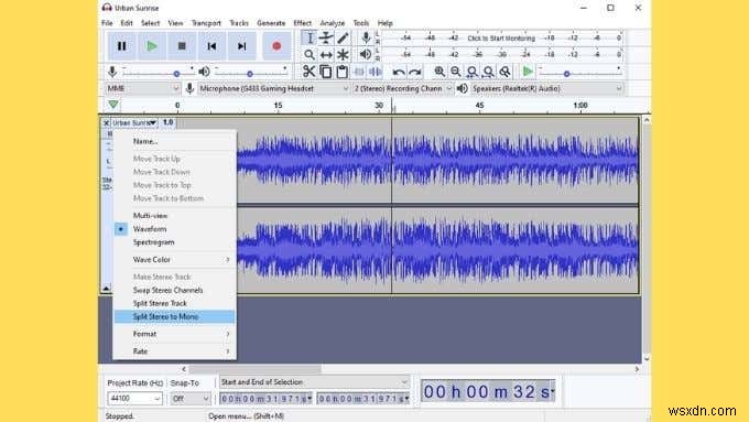 Cách tách âm thanh trong Audacity và các thủ thuật hữu ích khác 