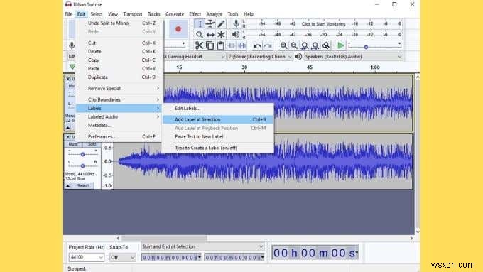 Cách tách âm thanh trong Audacity và các thủ thuật hữu ích khác 