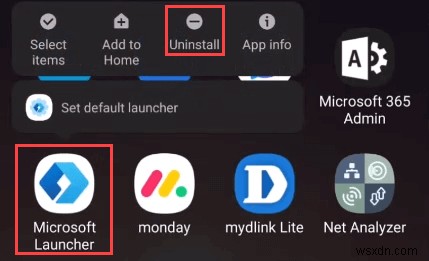 Cách tắt Microsoft Launcher trên Android 