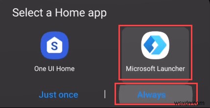 Cách tắt Microsoft Launcher trên Android 