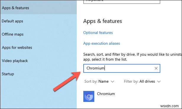 Cách gỡ cài đặt Chromium 