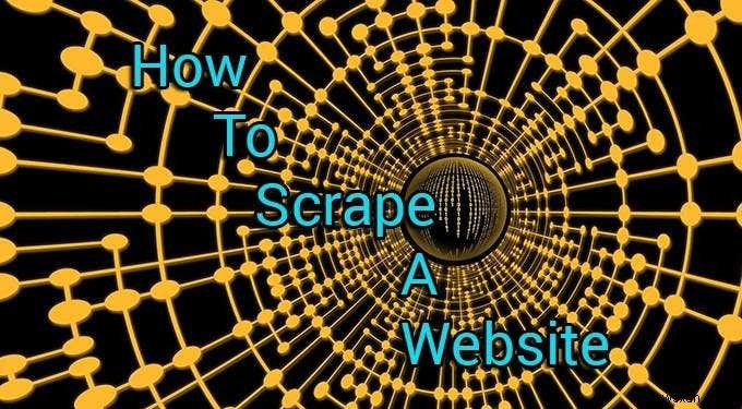 Cách cạo một trang web 