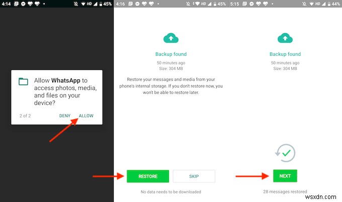 Cách khôi phục WhatsApp từ Google Drive 