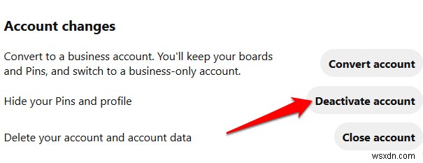 Cách hủy kích hoạt hoặc xóa tài khoản Pinterest 