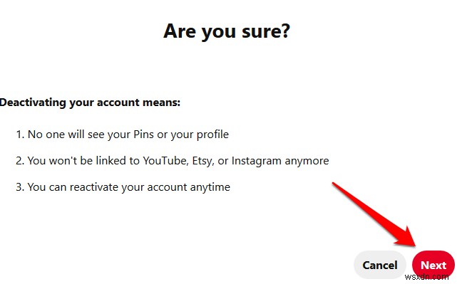 Cách hủy kích hoạt hoặc xóa tài khoản Pinterest 