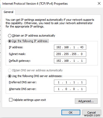 Khắc phục mạng không xác định và không có Internet trong Windows 