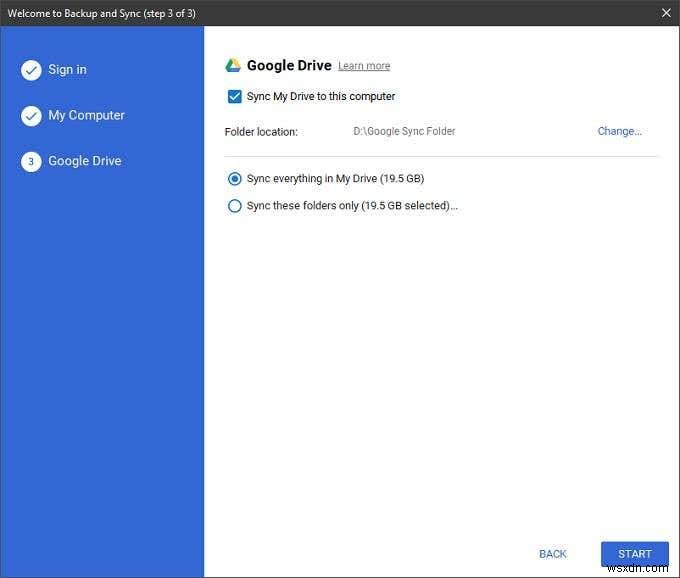 Cách sử dụng Google Backup and Sync để sao lưu ổ cứng của bạn 