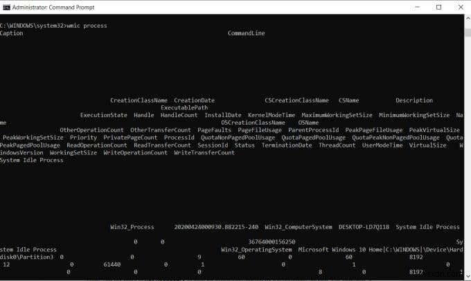 Lưu danh sách các tiến trình đang chạy vào tệp văn bản trong Windows 