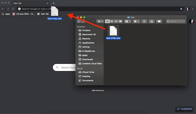 Cách mở tệp HTML trong Google Chrome 