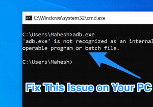 Cách sửa lỗi  không được nhận dạng là lệnh nội bộ hoặc lệnh bên ngoài  trong Windows 