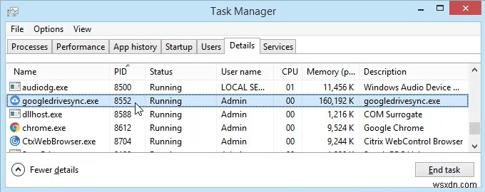 Sử dụng Netstat để xem các cổng nghe và PID trong Windows 