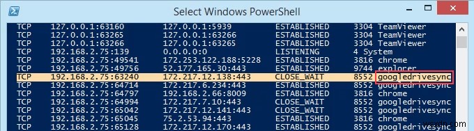 Sử dụng Netstat để xem các cổng nghe và PID trong Windows 