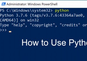 Cách sử dụng Python trên Windows 