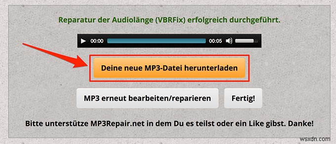 Tìm và sửa các tập tin MP3 bị hỏng 