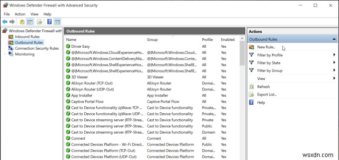 Cách chặn Internet Explorer truy cập Internet 