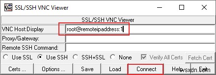 Làm thế nào để đào VNC qua SSH 