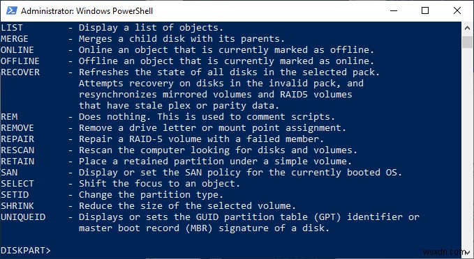 Cách sử dụng DiskPart Utility trong Windows 