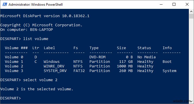 Cách sử dụng DiskPart Utility trong Windows 