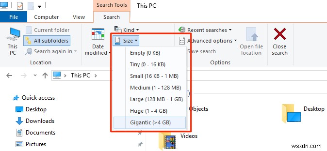 4 cách tìm tệp lớn trong Windows 10 