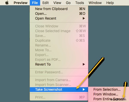 Chụp, lưu hoặc ghi ảnh chụp màn hình trong Mac OS X 