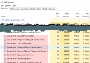 Xem danh sách dịch vụ được lưu trữ bởi quy trình svchost.exe trong Windows 