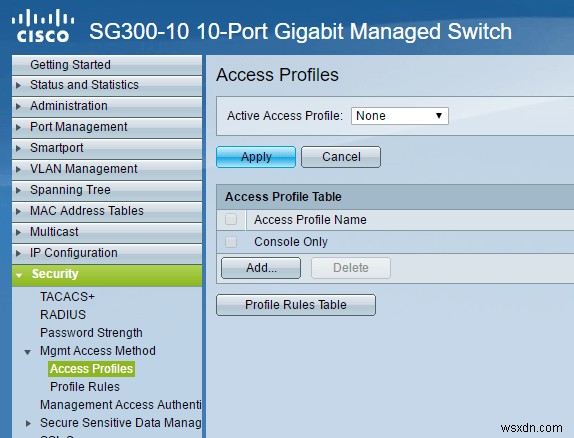 Hạn chế quyền truy cập vào Switch Cisco dựa trên địa chỉ IP 