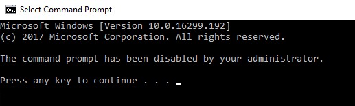 Ngăn chặn quyền truy cập vào Command Prompt trong Windows 