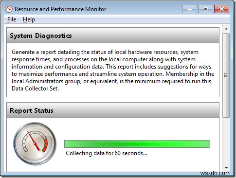 Tạo Báo cáo tình trạng hệ thống trong Windows 7 để kiểm tra lỗi 