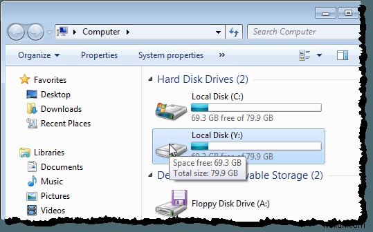 Gán các chữ cái trên Drive cho các thư mục trong Windows 