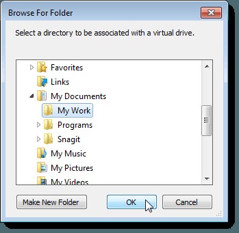 Gán các chữ cái trên Drive cho các thư mục trong Windows 