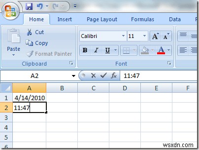 Nhanh chóng thêm dấu ngày và giờ vào trang tính Excel 