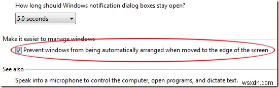 Tắt hỗ trợ Aero Snap / Snap trong Windows 7/8/10 