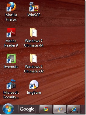 Sử dụng các biểu tượng nhỏ trên thanh tác vụ và màn hình Windows 7/8/10 