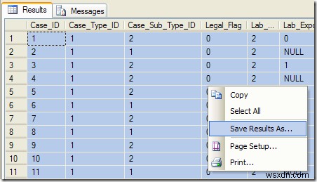 Xuất dữ liệu SQL sang Excel với tiêu đề cột 