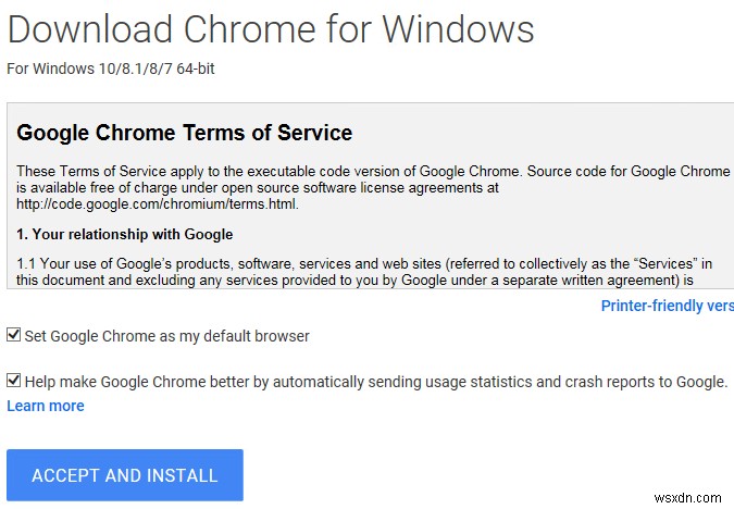Cách tải xuống trình cài đặt Google Chrome ngoại tuyến (độc lập) 