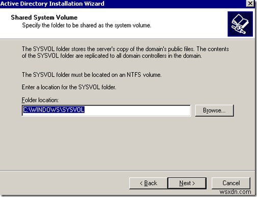 Windows 2003 Active Directory Setup:dcpromo 