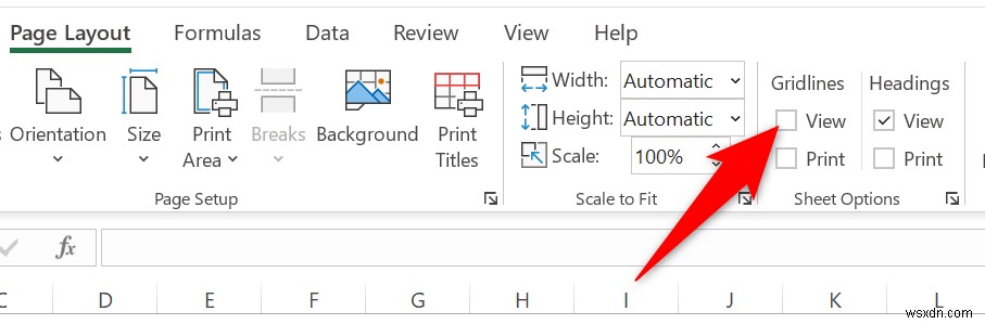 Cách xóa đường lưới trong Excel 