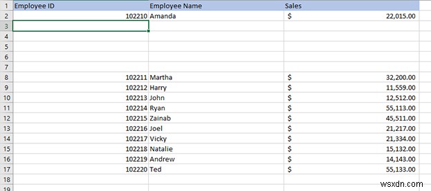 Cách Chèn Nhanh Nhiều Hàng trong Excel 