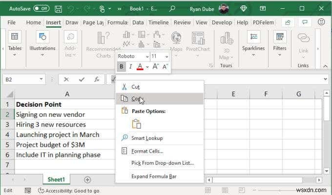 4 cách sử dụng dấu kiểm trong Excel 