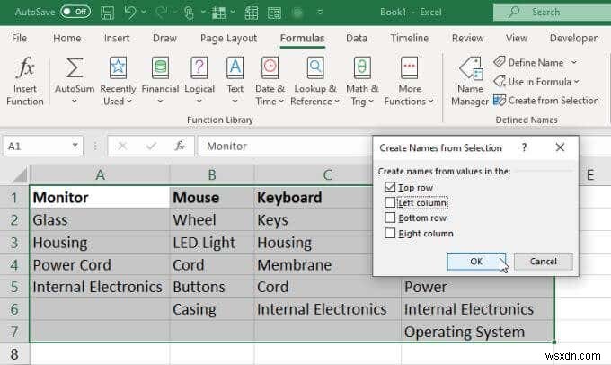 Cách tạo nhiều danh sách thả xuống được liên kết trong Excel 