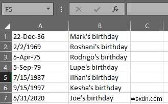 Cách sắp xếp theo ngày trong Excel 