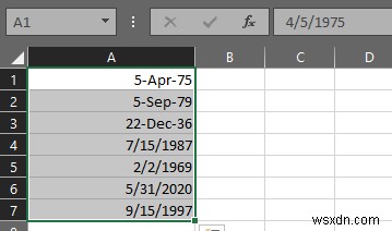 Cách sắp xếp theo ngày trong Excel 