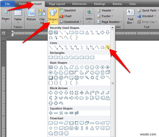 Cách vẽ trong Microsoft Word 